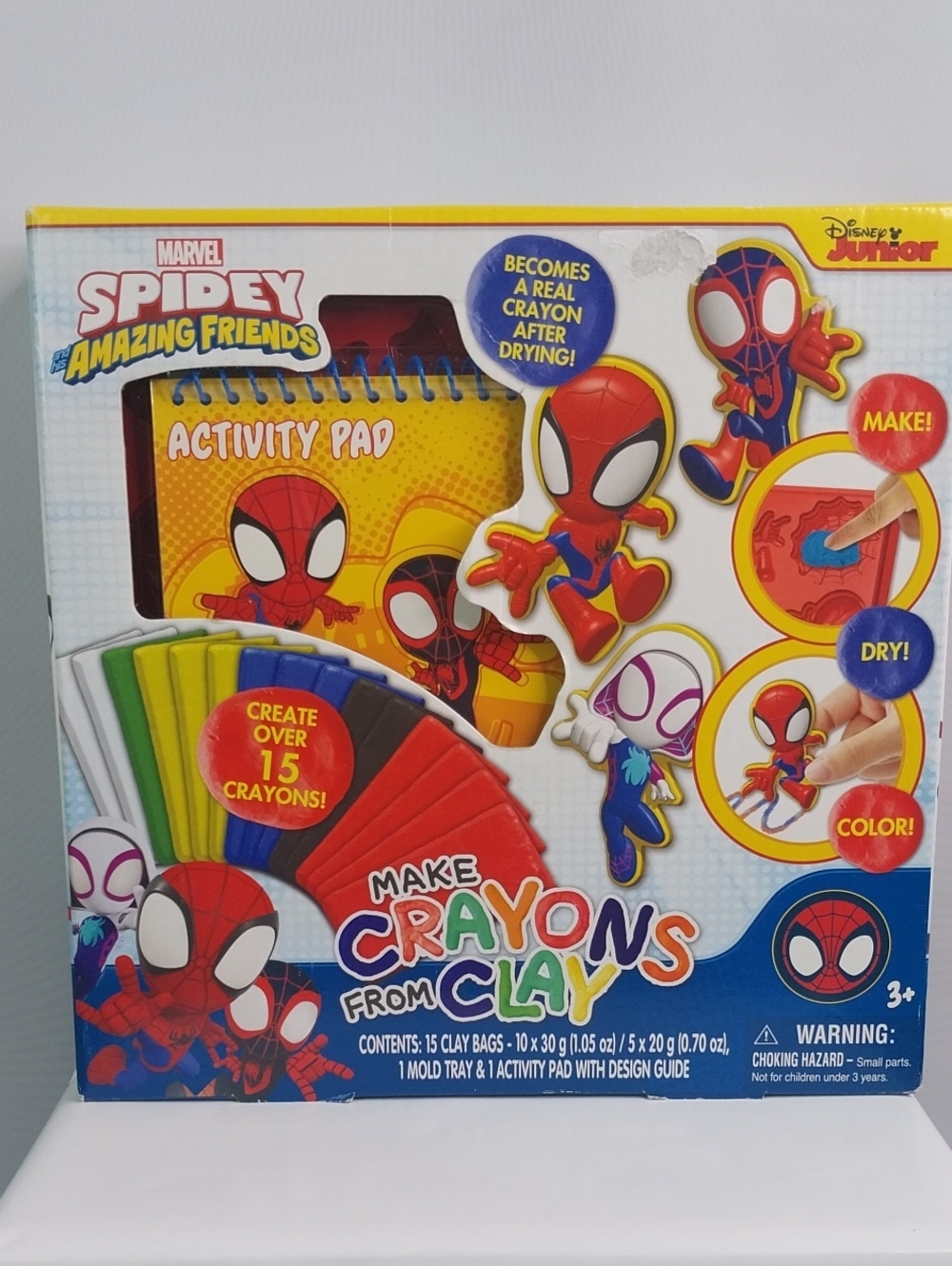 Marvel Spidey and His Amazing Friends Make Crayons from Clay Activity Set - Red